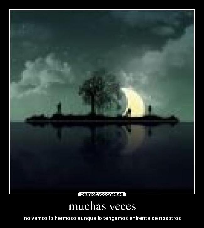 muchas veces -