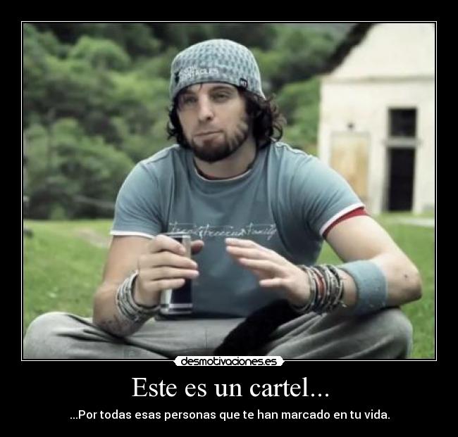 Este es un cartel... -