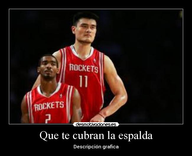 Que te cubran la espalda - Descripción grafica