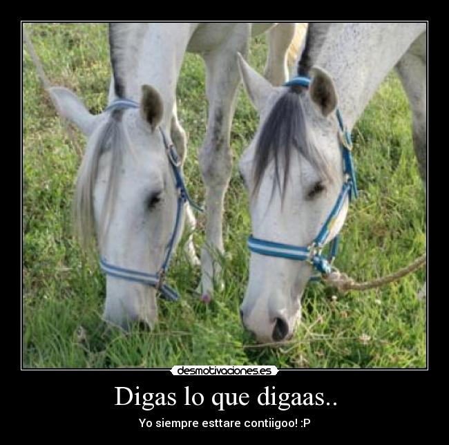 Digas lo que digaas.. - Yo siempre esttare contiigoo! :P