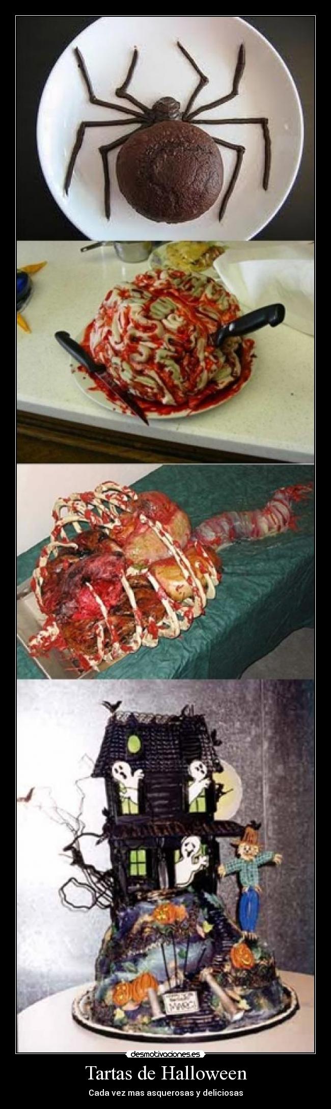Tartas de Halloween - Cada vez mas asquerosas y deliciosas