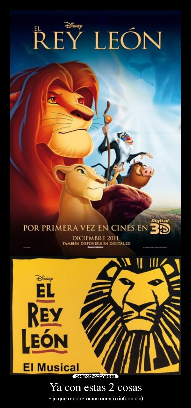 Ya con estas 2 cosas - Fijo que recuperamos nuestra infancia =)