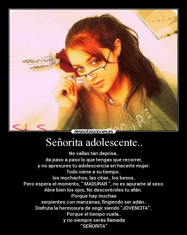 Señorita adolescente.. -
