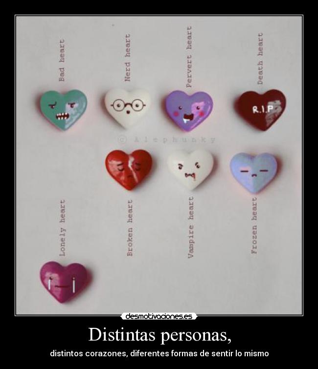 Distintas personas, - 