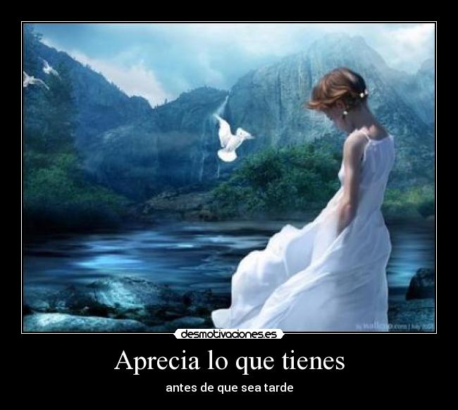 Aprecia lo que tienes -
