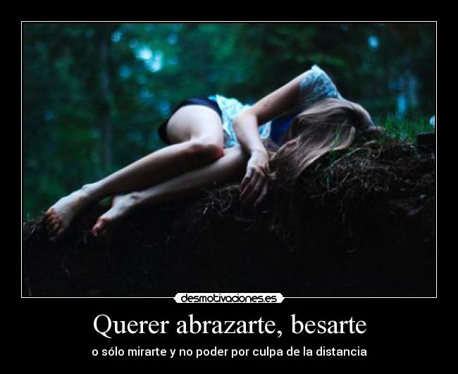 Querer abrazarte, besarte - 