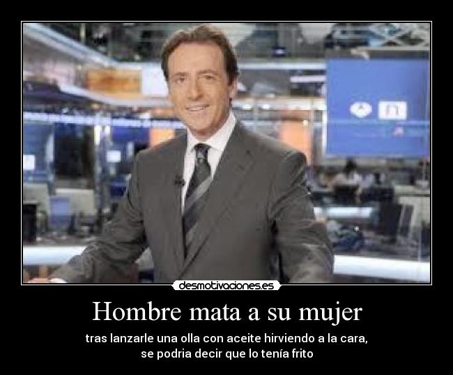 Hombre mata a su mujer -