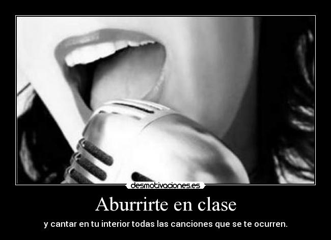 Aburrirte en clase - 