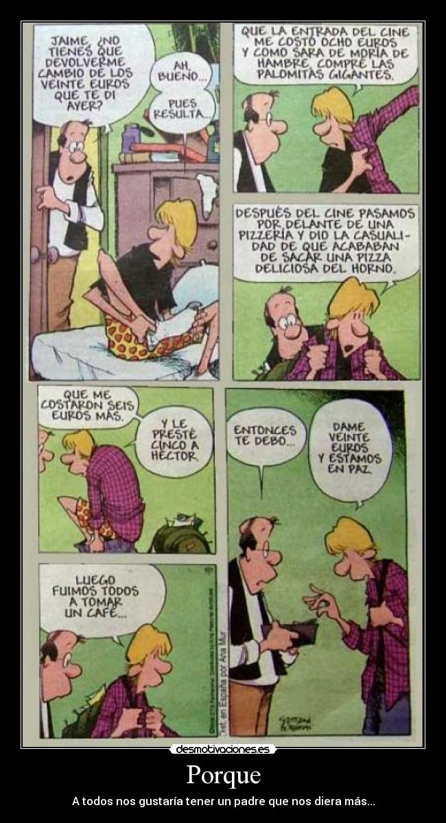 carteles padre dinero prestamo zits odran desmotivaciones