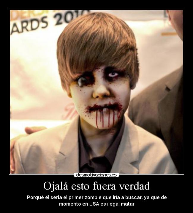 carteles matar zombie desmotivaciones