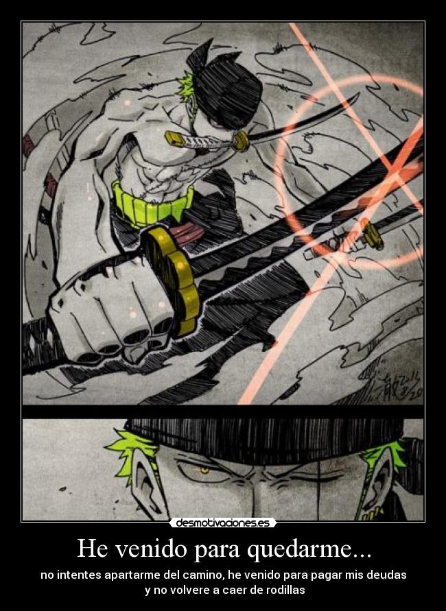 carteles aru-swan para xdd zoro one piece mugiwara tengo una vaca lecherano una vaca cualquiera desmotivaciones