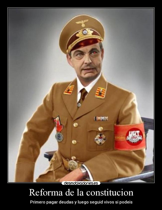 Reforma de la constitucion - Primero pagar deudas y luego seguid vivos si podeis