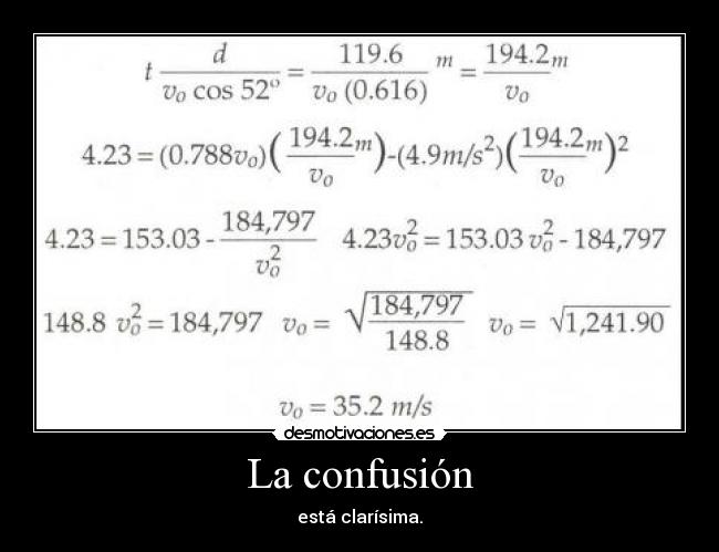 La confusión -