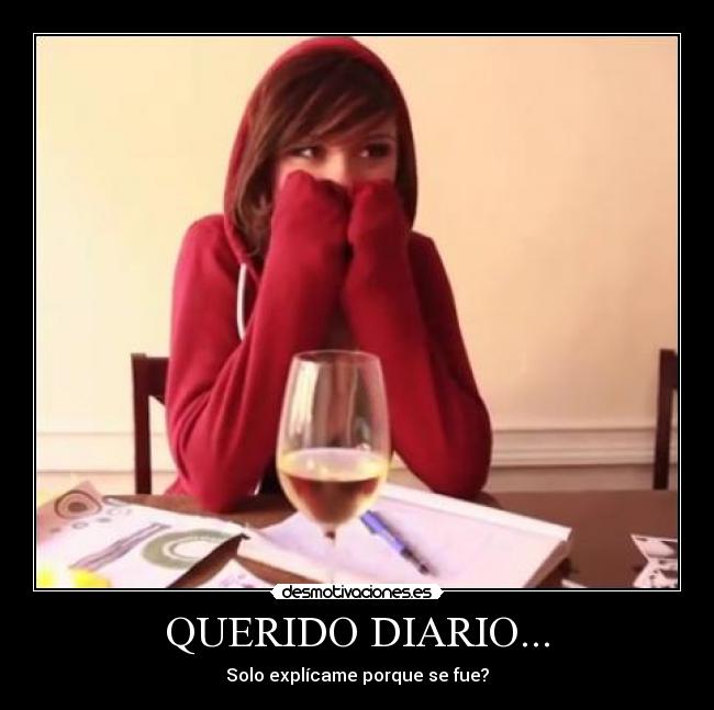 QUERIDO DIARIO... - Solo explícame porque se fue?