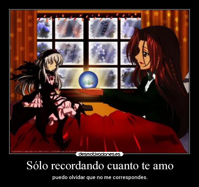 Sólo recordando cuanto te amo -