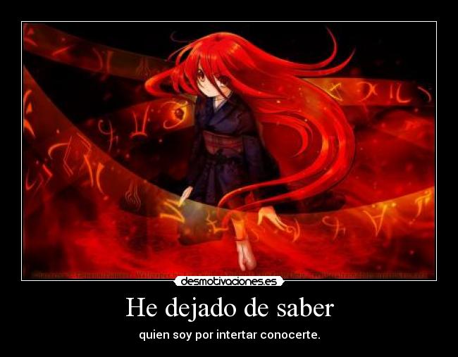 He dejado de saber - 