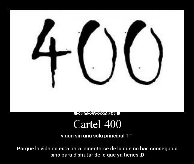 Cartel 400 -