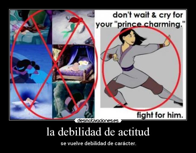 la debilidad de actitud -