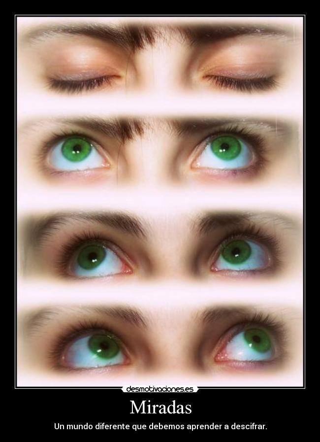 Miradas - Un mundo diferente que debemos aprender a descifrar.