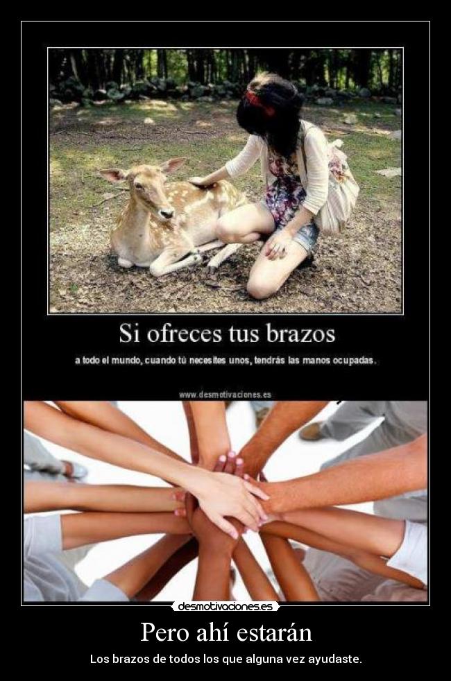 Pero ahí estarán -