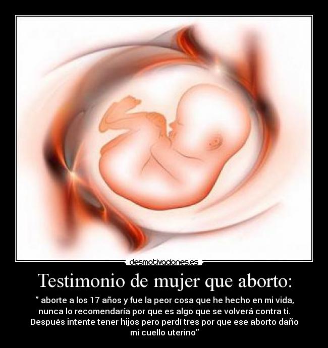 Testimonio de mujer que aborto: - 