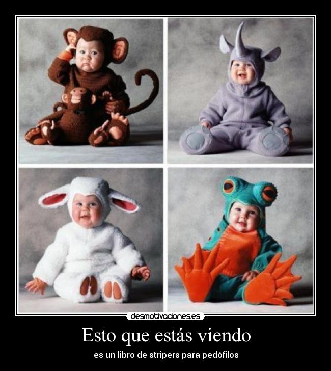 Esto que estás viendo - es un libro de stripers para pedófilos