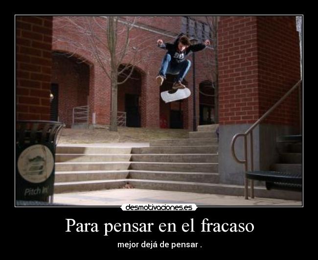 Para pensar en el fracaso -