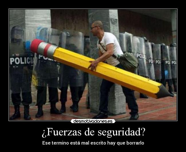 ¿Fuerzas de seguridad? -