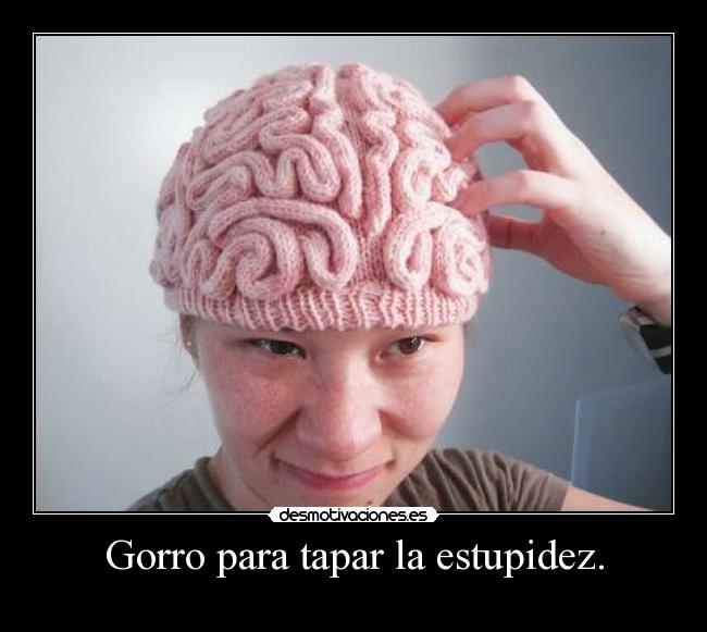 Gorro para tapar la estupidez. -