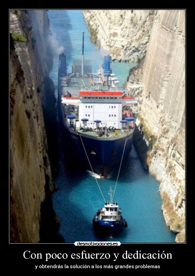 Con poco esfuerzo y dedicación - y obtendrás la solución a los más grandes problemas
