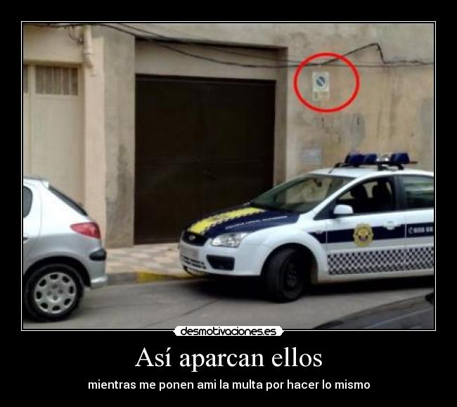 Así aparcan ellos -