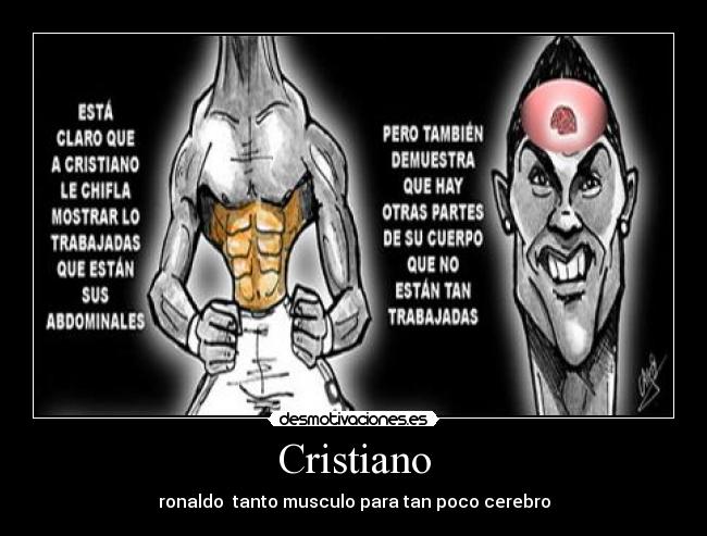 Cristiano - ronaldo  tanto musculo para tan poco cerebro