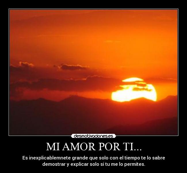 MI AMOR POR TI... -