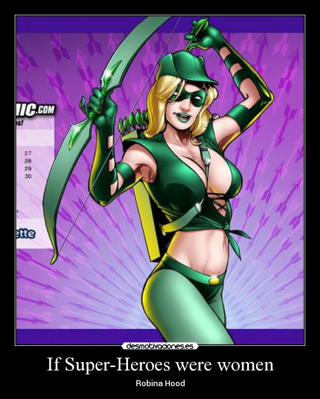 If Super-Heroes were women - Robina Hood