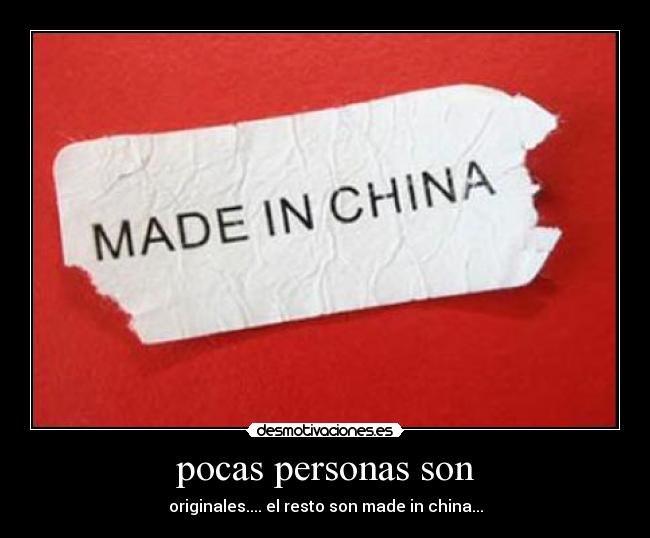 pocas personas son -