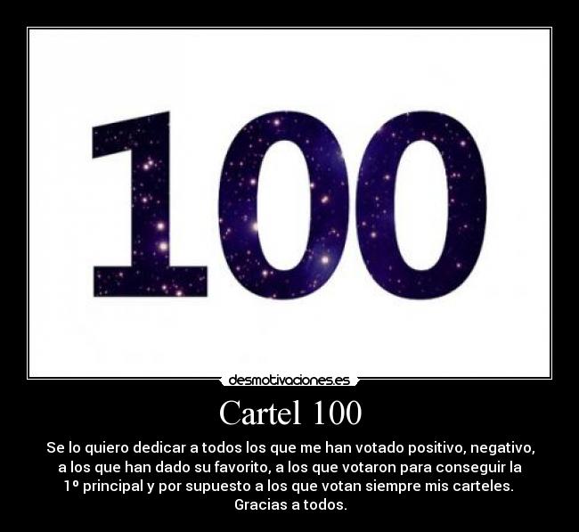 Cartel 100 -