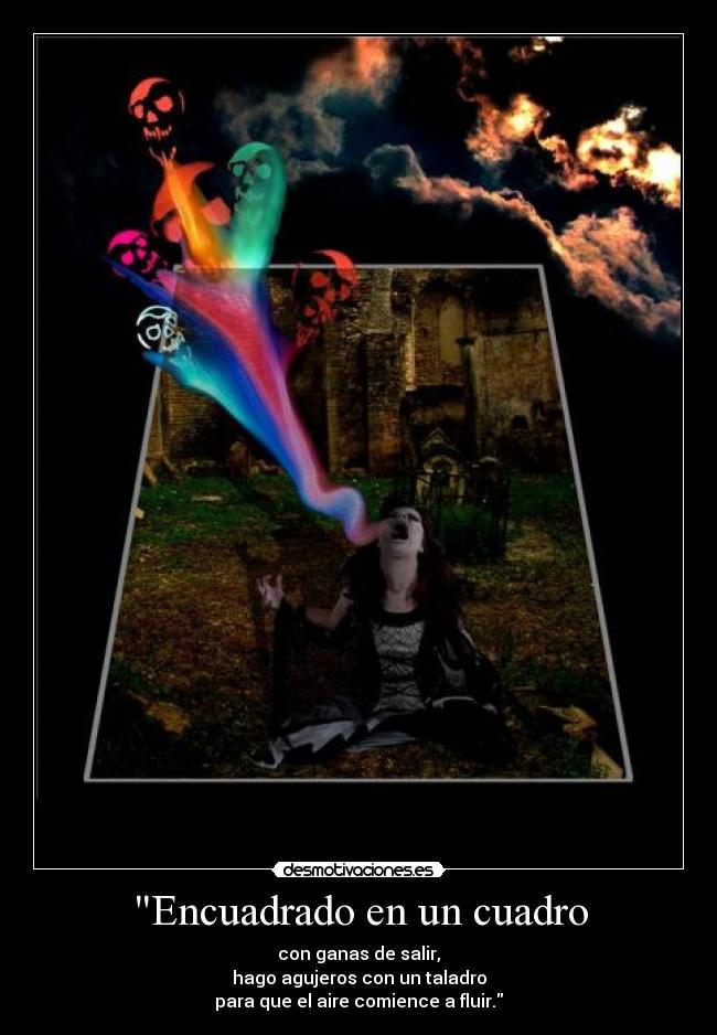 Encuadrado en un cuadro -