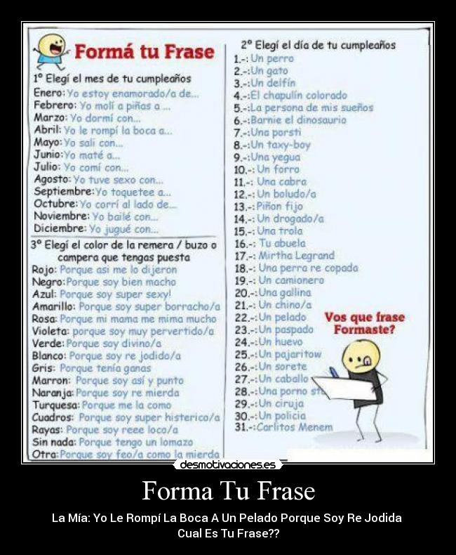 Forma Tu Frase -