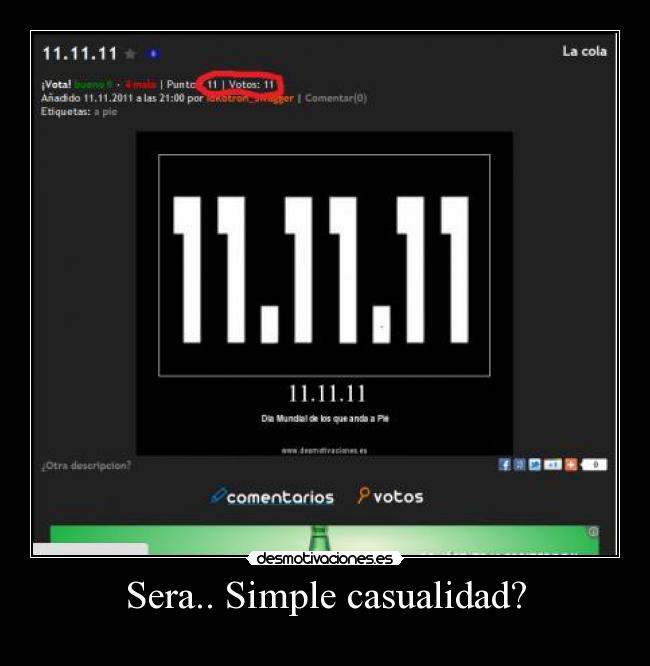 Sera.. Simple casualidad? -