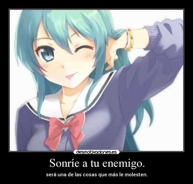 carteles enemigo probadlo funciona anime girl desmotivaciones