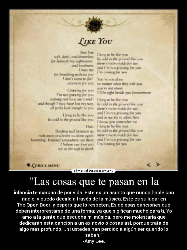 Las cosas que te pasan en la -