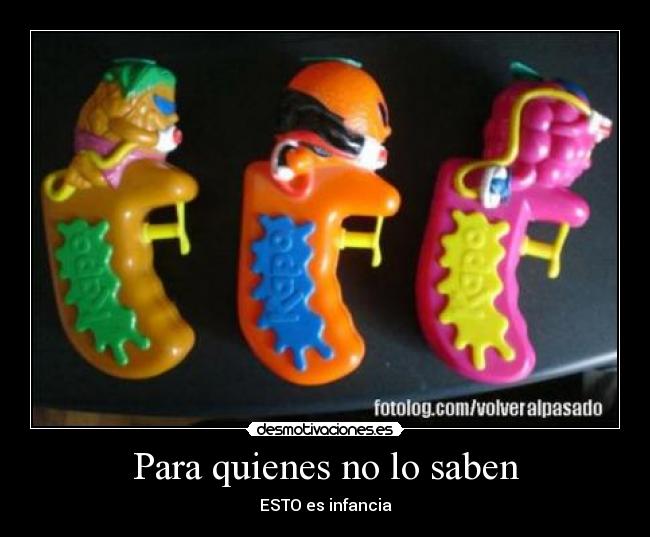 Para quienes no lo saben - ESTO es infancia