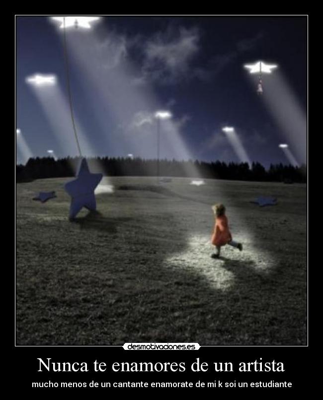 Nunca te enamores de un artista - 