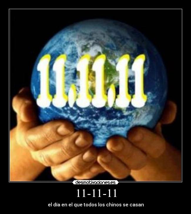 11-11-11 - el día en el que todos los chinos se casan