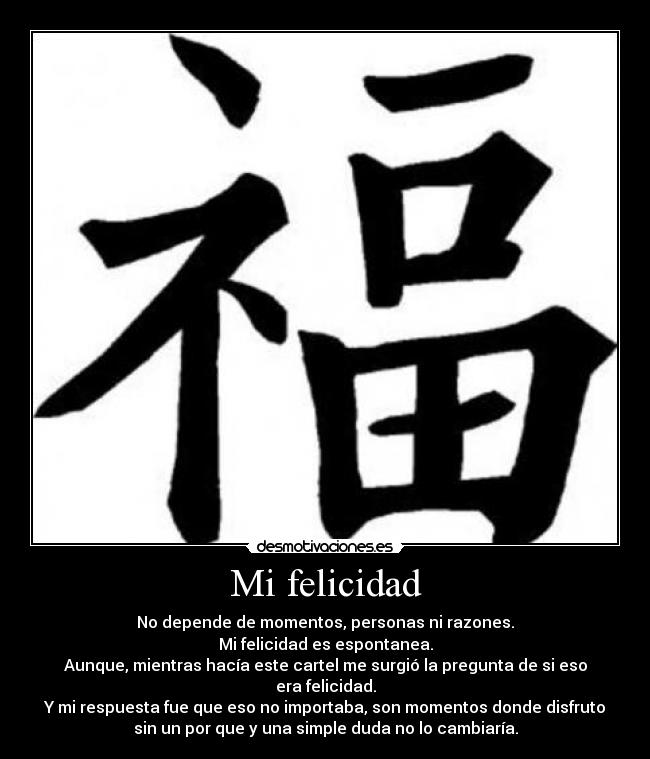 Mi felicidad - 