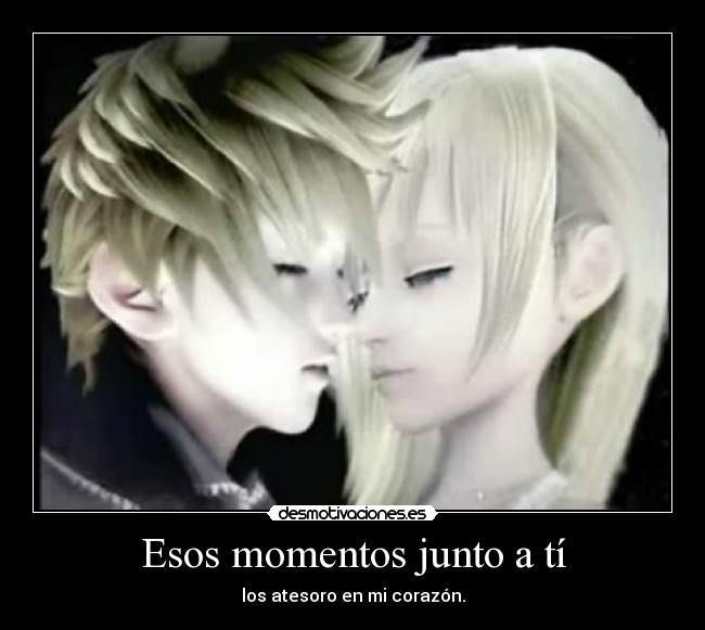 Esos momentos junto a tí -