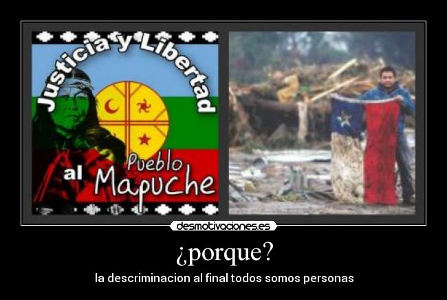 ¿porque? - la descriminacion al final todos somos personas