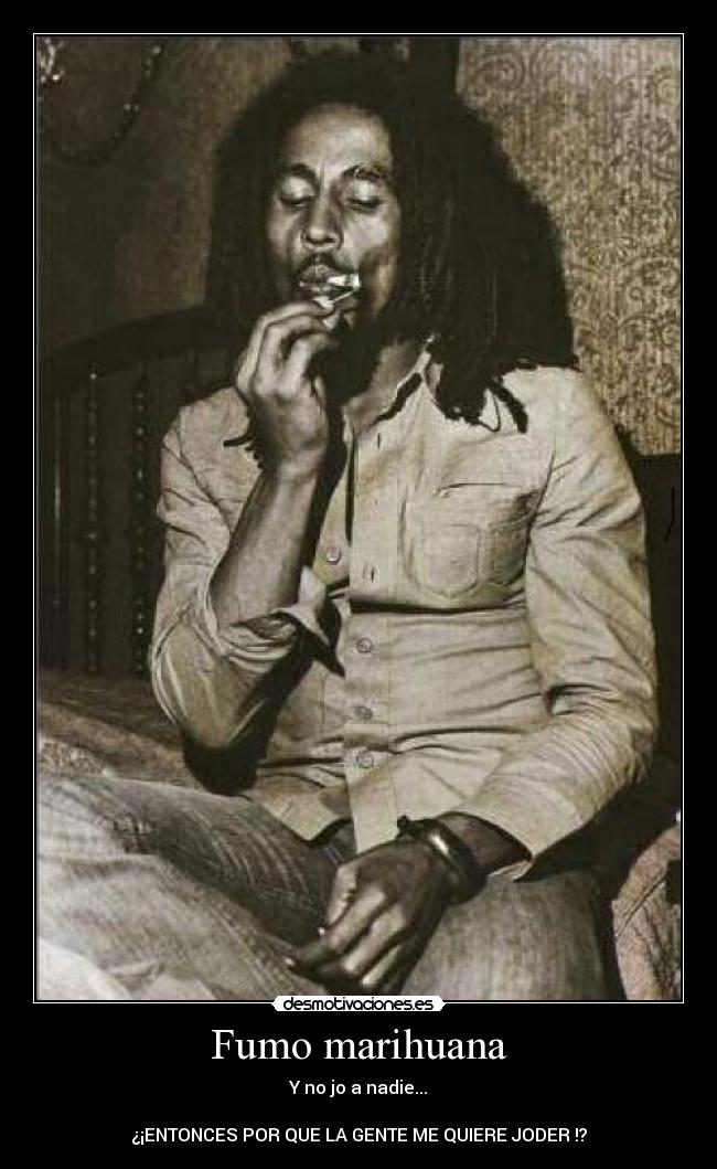 Fumo marihuana - Y no jo a nadie...

¿¡ENTONCES POR QUE LA GENTE ME QUIERE JODER !?