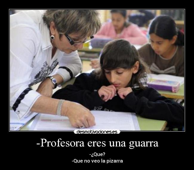 carteles alumna profesora desmotivaciones