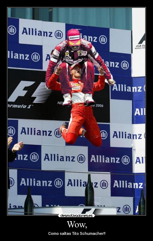 Wow, - Como saltas Tito Schumacher!!